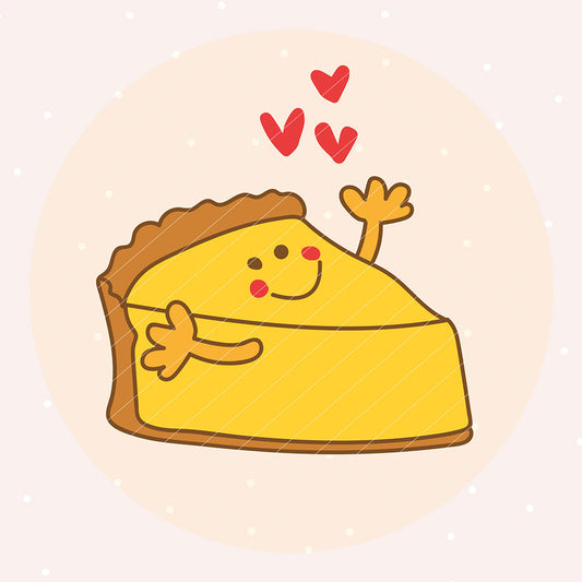 Käsekuchen Liebe (Plotterdatei und Digistamp)