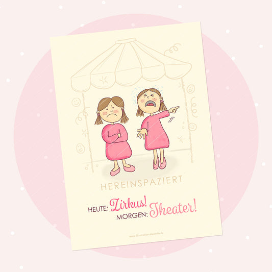 Illustration "Bettys Zirkus und Theater" (Druckvorlage)