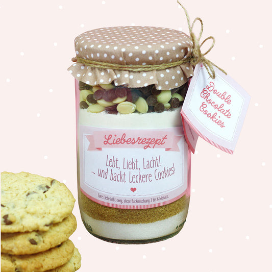 Etiketten & Geschenkanhänger "Cookies im Glas" (Bastelidee und Druckvorlage)