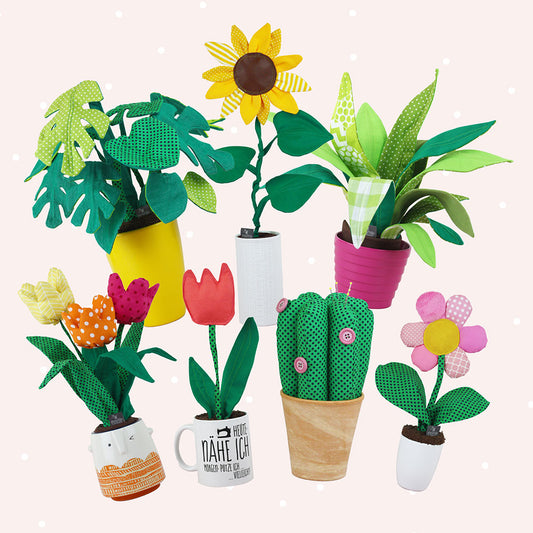 Zimmerpflanzen "Frieda Flower" (Schnittmuster und Nähanleitung)
