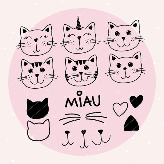 Katzenparty (Plotterdatei)