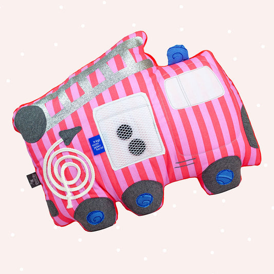 Feuerwehr-Kuschelkissen "Fred" (Schnittmuster und Nähanleitung)